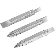 Stanley 3 Piece Double Ended Pozi and Slotted Screwdriver Bit Set
