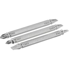 Stanley 3 Piece Double Ended Phillips and Slotted Screwdriver Bit Set