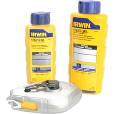 StraitLine Aluminium Chalk Line Reel Blue Chalk Refill