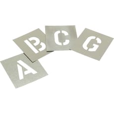 Stencils 27 Piece Zinc Letter Stencil Set in Wallet