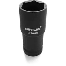 Sirius 1/2" Drive Impact Scaffolders Socket 21mm With Ring and Pin