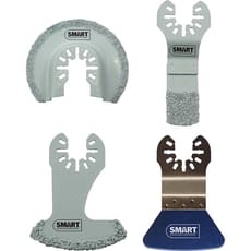 Smart 4 Piece Trade OIS Oscillating Multi Tool Tiling Blade Set