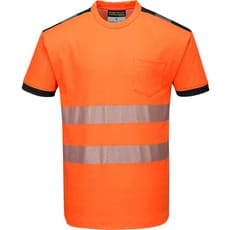 Portwest PW3 Hi Vis Cotton Comfort Short Sleeve T Shirt