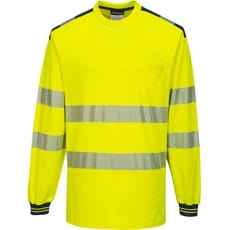 Portwest PW3 Hi Vis Cotton Comfort Long Sleeve T Shirt
