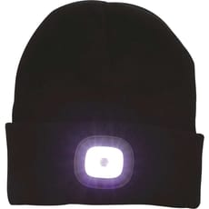 Town and Country Beanie Hat and Rechargeable LED Head Torch