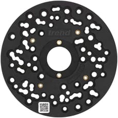 Trend UNIBASE/180 Universal Plunge Router Sub-Base 180mm For 1/2" Routers