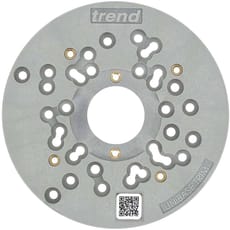 Trend UNIBASE/Trim Universal Trim Router Sub-Base 150mm For 1/4" Trim Routers