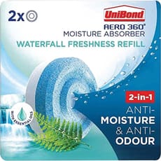 Unibond Aero 360 Passive Dehumidifier Waterfall Freshness Refills
