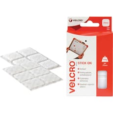 Velcro Stick On Squares White