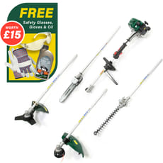 Webb WEMC26 4 in 1 Petrol Multi Cutter with Attachments