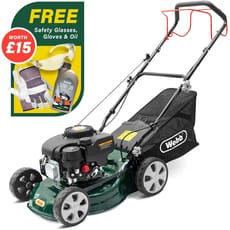 Webb WER410SP Classic Self Propelled Petrol Rotary Lawnmower 410mm FREE Safety Glasses, Gloves & Oil Worth £15