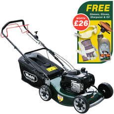 Webb WER19ALSP Petrol Alloy Deck Rotary Lawnmower 480mm