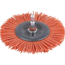 Wolfcraft Abrasive Nylon Bristle Wheel Brush