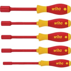 Wiha Softfinish Electric 6 Piece VDE Insulated Hex Nut Driver Set