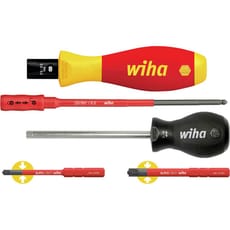 Wiha 5 Piece VDE Insulated Torquevario-S Screwdriver Set