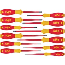 Wiha Softfinish Slimfix 12 Piece VDE Insulated Screwdriver Set
