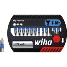 Wiha Flipselector T-Bit 13 Piece Phillips, Pozi and Torx Screwdriver Bit Set