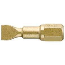 Wiha Gold Slotted Screwdriver Bits