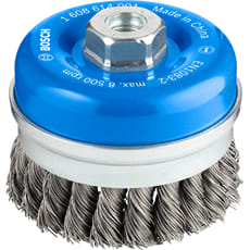 Bosch PRO 0.5mm Knotted Steel Wire Cup Brush