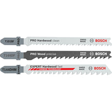 Bosch PRO 15 Piece Assorted Wood Jigsaw Blades Set + FOC Carbide Blade