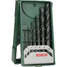 Bosch 7 Piece Mini X Line HSS Metal Drill Bit Set