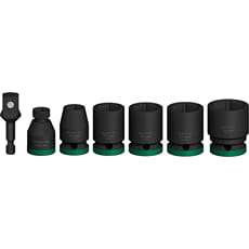 Bosch PRO 7 Piece 1/2" Drive Impact Socket and Hex Shank Adapter Set