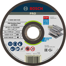Bosch PRO Inox Thin Metal Steel Cutting Disc