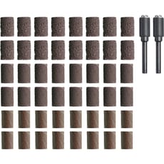Dremel 50 Piece Assorted Sanding Bands and 6.4mm Mandrels Set