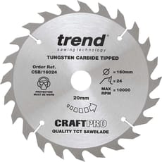 Trend CRAFTPRO Non Stick Wood Cutting Saw Blade