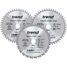 Trend CRAFTPRO 3 Piece 160mm Circular Saw Blade Set