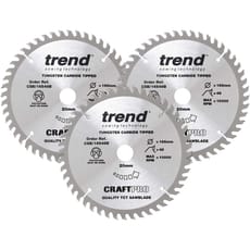 Trend CRAFTPRO 3 Piece 165mm Circular Saw Blade Set