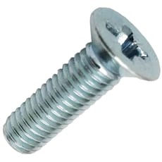 Machine Screw Pozi Countersunk Bright Zinc Plated