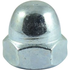 Hexagon Dome Nuts Bright Zinc Plated