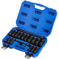 Draper HI TORQ 19 Piece 1/2" Drive Deep Hexagon Impact Socket Set