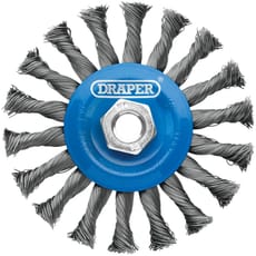 Draper Twist Knot Flat Wire Wheel Brush