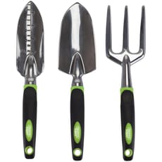 Draper Expert 3 Piece Aluminium Garden Hand Fork and Trowel Set
