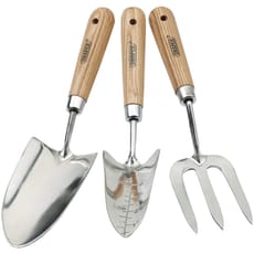 Draper Expert 3 Piece Stainless Steel Hand Fork and Trowel Set