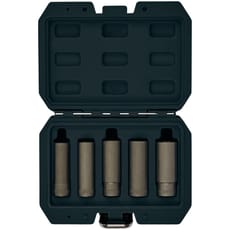Draper 5 Piece 3/8" Drive Wheel Nut Double Socket Set