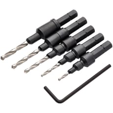 Draper 5 Piece Countersinking Drill Bit Set