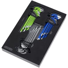 Draper 27 Piece Hex and Torx Key Set in Foam Module Tray