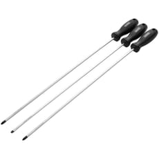 Draper 3 Piece Long Reach Hard Grip Screwdriver Set