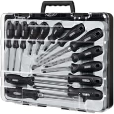 Draper 14 Piece Hard Grip Screwdriver Set in Carry Case