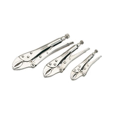 Draper 3 Piece Curved Jaw Self Grip Plier Set