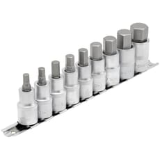 Draper 9 Piece 1/2" Drive Hexagon Socket Bit Set
