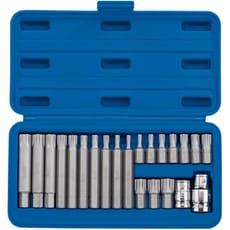 Draper 22 Piece 3/8" and 1/2" Drive Ribe Socket and Bit Set