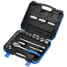 Draper 24 Piece 1/2" Drive Hex Socket Set Metric