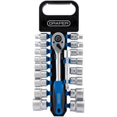 Draper 19 Piece 1/2" Drive Hex Socket Set Metric