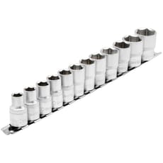 Draper 12 Piece 1/2" Drive Hex Socket Set Metric
