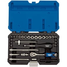 Draper 40 Piece 1/4" Drive Hex Socket Set Metric and Imperial
