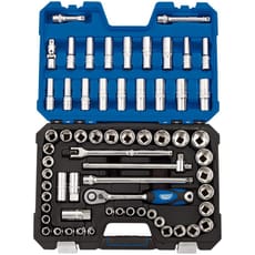 Draper 63 Piece 1/2" Drive Hex Socket Set Metric and Imperial